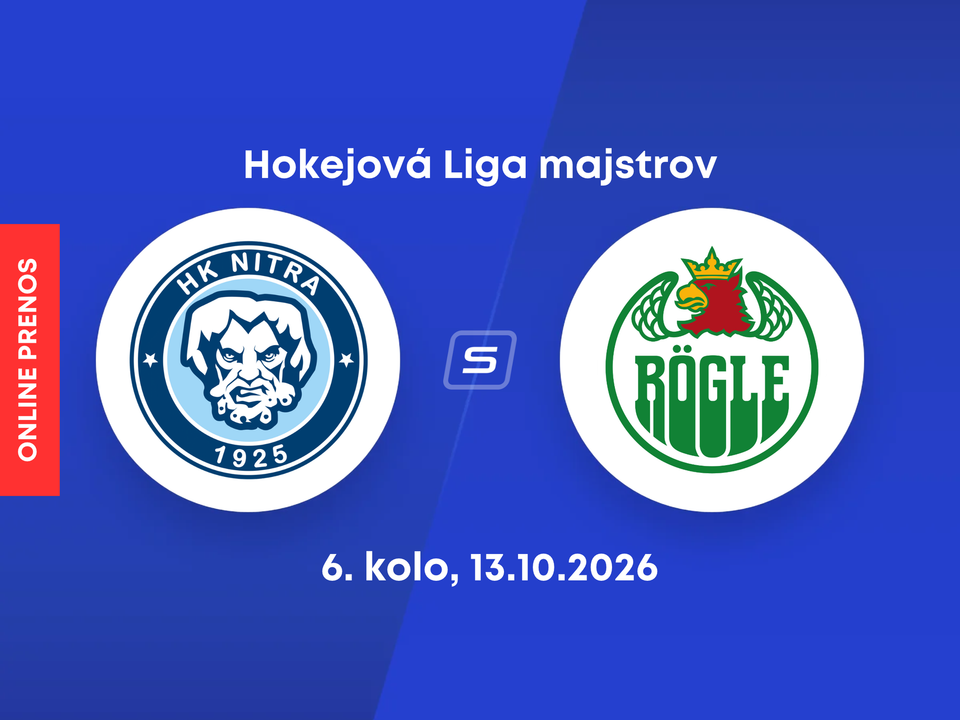 HK Nitra - Rögle Ängelholm: ONLINE prenos zo 6. kola hokejovej Ligy majstrov.