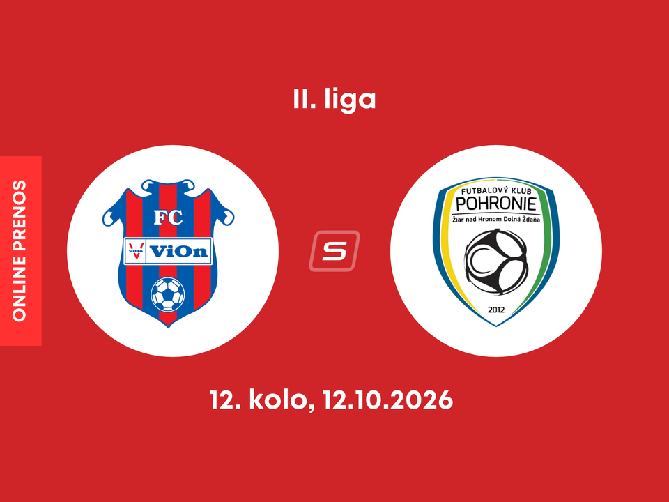 FC ViOn Zlaté Moravce - FK Pohronie: ONLINE prenos zo zápasu 12. kola II. ligy.