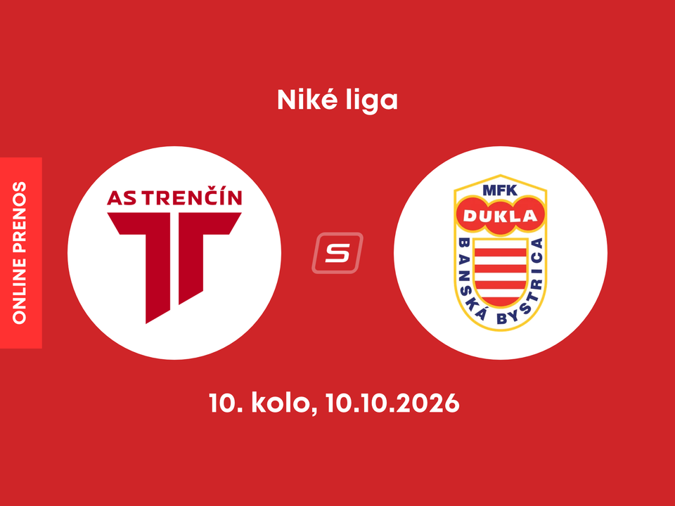 AS Trenčín - MFK Dukla Banská Bystrica: ONLINE prenos zo zápasu 10. kola Niké ligy.