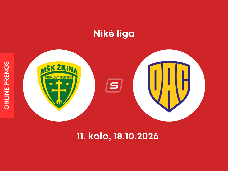 MŠK Žilina - FC DAC Dunajská Streda: ONLINE prenos zo zápasu 11. kola Niké ligy.