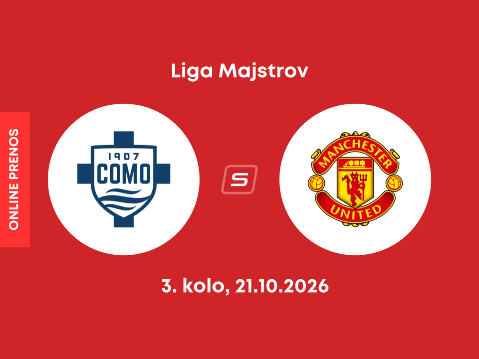 Calcio Como - Manchester United: ONLINE prenos zo zápasu 3. kola ligovej fázy Ligy majstrov.