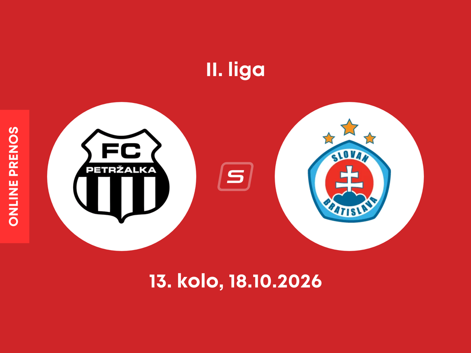 FC Petržalka - ŠK Slovan Bratislava B: ONLINE prenos zo zápasu 13. kola II. ligy.