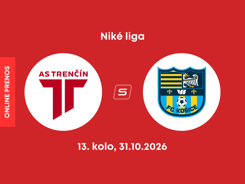 AS Trenčín - FC Košice: ONLINE prenos zo zápasu 13. kola Niké ligy.