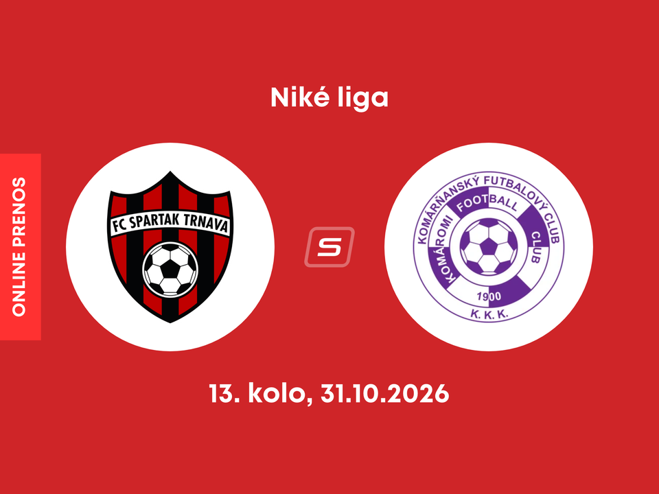 FC Spartak Trnava - KFC Komárno: ONLINE prenos zo zápasu 13. kola Niké ligy.