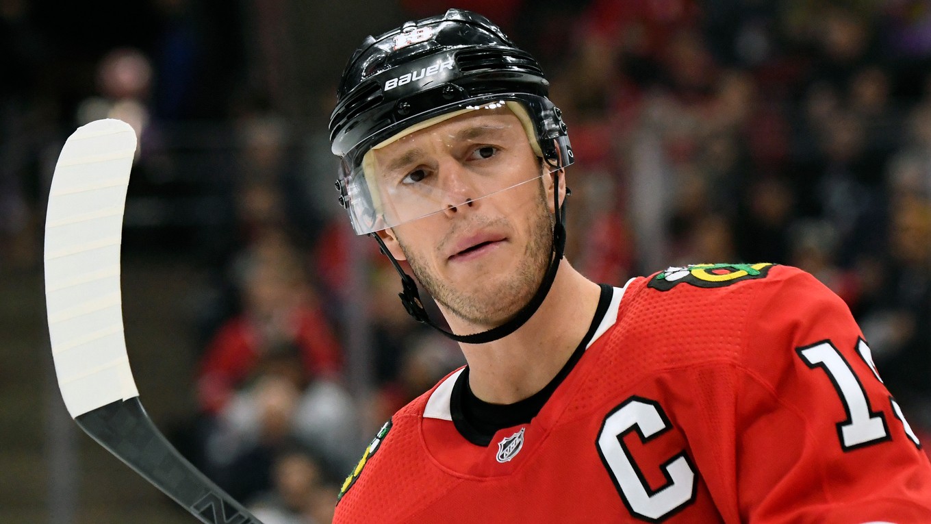 Kapitán tímu Chicago Blackhawks Jonathan Toews.