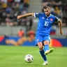 Dávid Hancko počas kvalifikačného zápasu na majstrovstvá sveta medzi Slovenskom a Luxemburskom v Trnave.