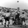 Momentka zo zápasu USA - Anglicko na MS vo futbale 1950.