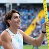 Armand Duplantis na mítingu Diamantovej ligy memoriál Kamily Skolimowskej v poľskom Chorzowe.
