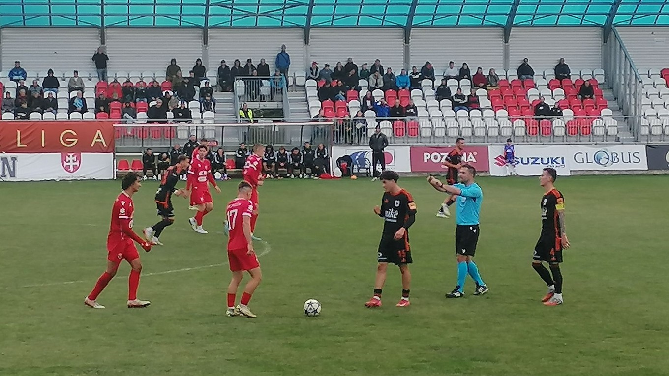 Momentka zo zápasu Zvolen - Ružomberok.