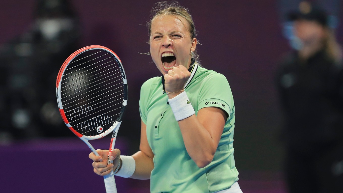 Estónska tenistka Anett Kontavieitová. 