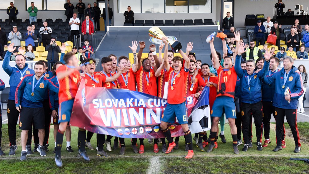 Víťaz turnaja Slovakia cup 2019, tím Španielska.