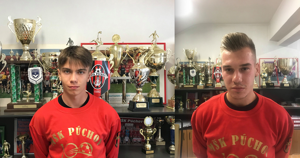 Posily MŠK Púchov pred novou sezónou Ondrej Matejka (vľavo) a Slavomír Kapusniak.
