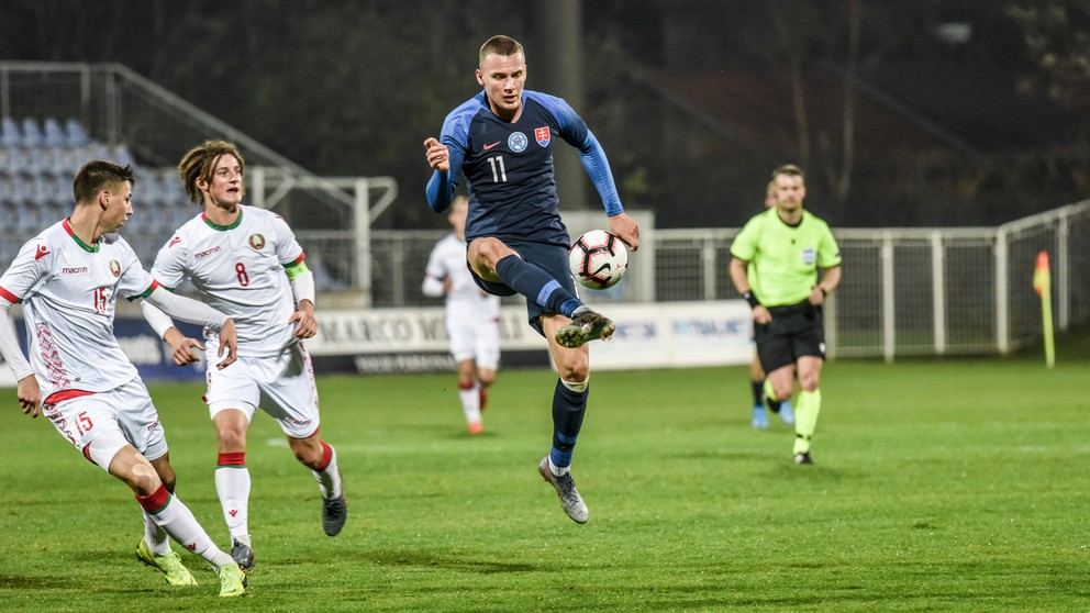 Ladislav Almási zvýšil proti Bielorusom na 2:0.