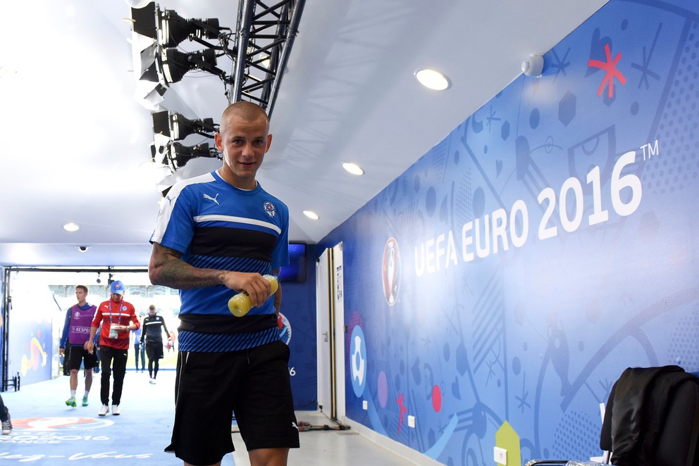 Vladimír Weiss na štadióne Nouveau stade de Bordeaux počas záverečného turnaja Euro 2016.