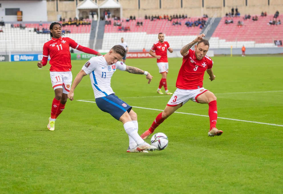 Tomáš Suslov zaznamenal v deviatom reprezentačnom vystúpení tri gólové prihrávky v zápase na Malte (6:0).