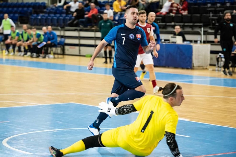 Tomáš Směřička v zápase Slovensko - Rakúsko 5:0 (16.12.2021, Piešťany).