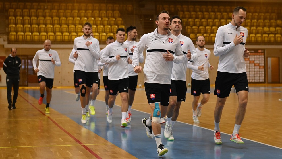 Ilustračná fotografia, tréning futsalistov SR pred odchodom na ME 2022 v Piešťanoch.