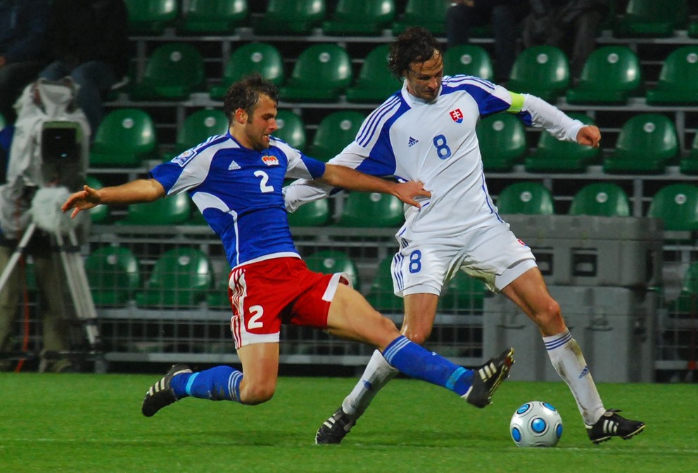 Snímka zo zápasu Slovensko - Lichtenštajnsko 4:0 (19.11.2008, Žilina).