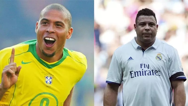 Najznámejší futbalový tučko, Brazílčan Ronaldo.