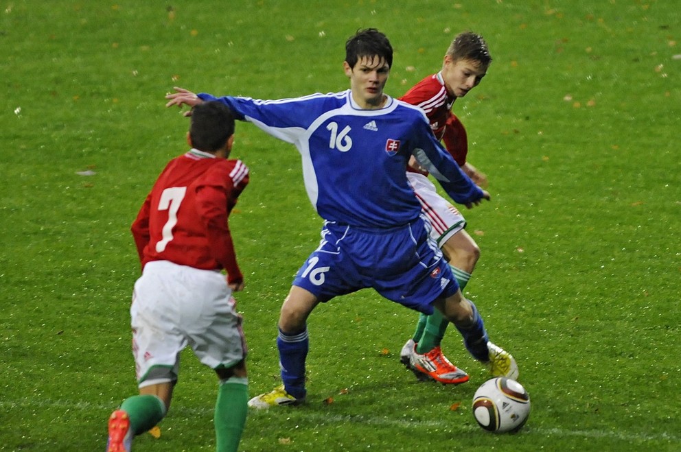 Snímka z prípravného zápasu Slovensko 15 - Maďarsko 15 0:0 v Poprade (5.11.2013).