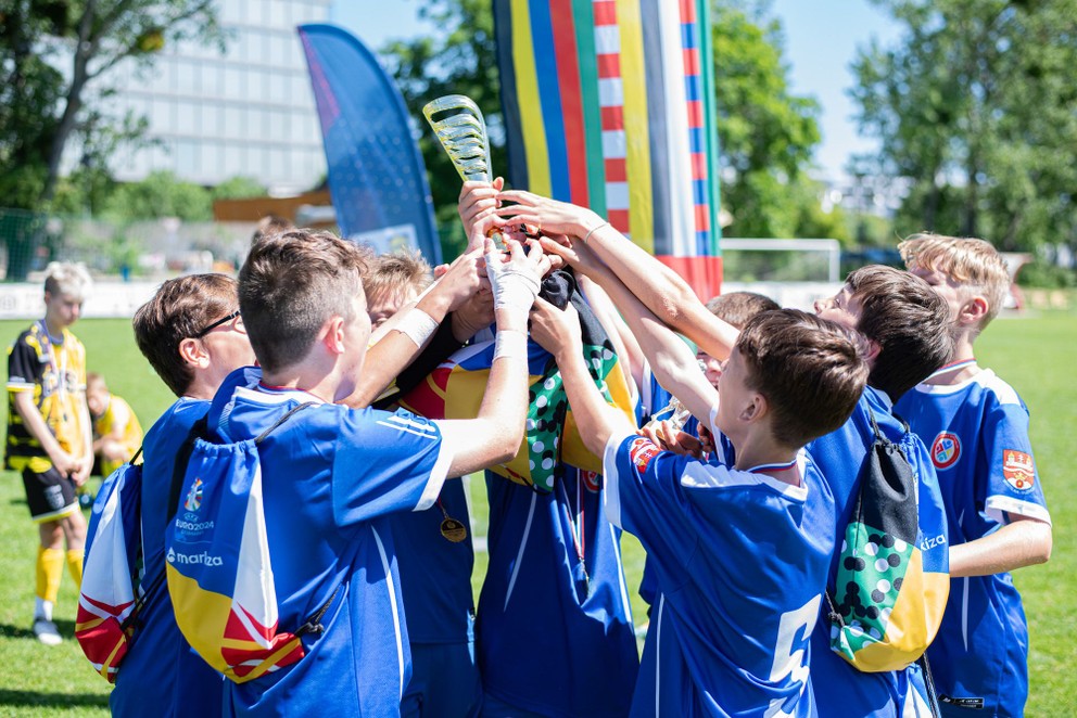 ZŠ Nevädzova ul. Bratislava, víťaz krajského kola Školského pohára SFZ 2024 v Bratislave (14. mája 2024).