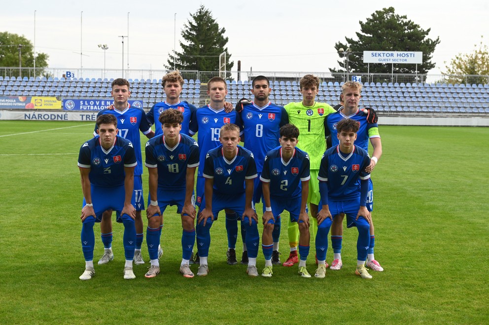 Základná zostava reprezentácie do 17 rokov v zápase proti Srbsku (Senec, 26.9.2024)