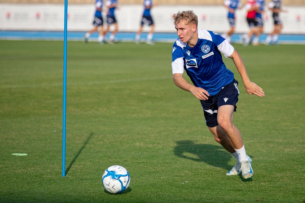 Tadeáš Hájovský na tréningu reprezentácie do 21 rokov v Šamoríne (1.9.2024)