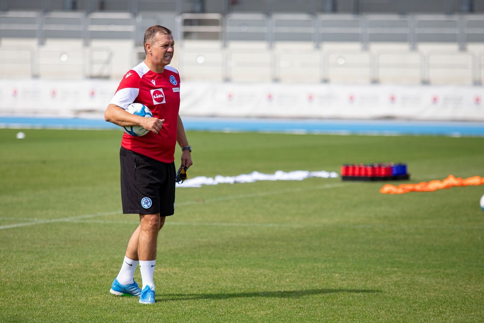 Jaroslav Kentoš na tréningu reprezentácie U21 v Šamoríne pred dvojzápasom s Maďarskom a Bieloruskom (2.9.2024)