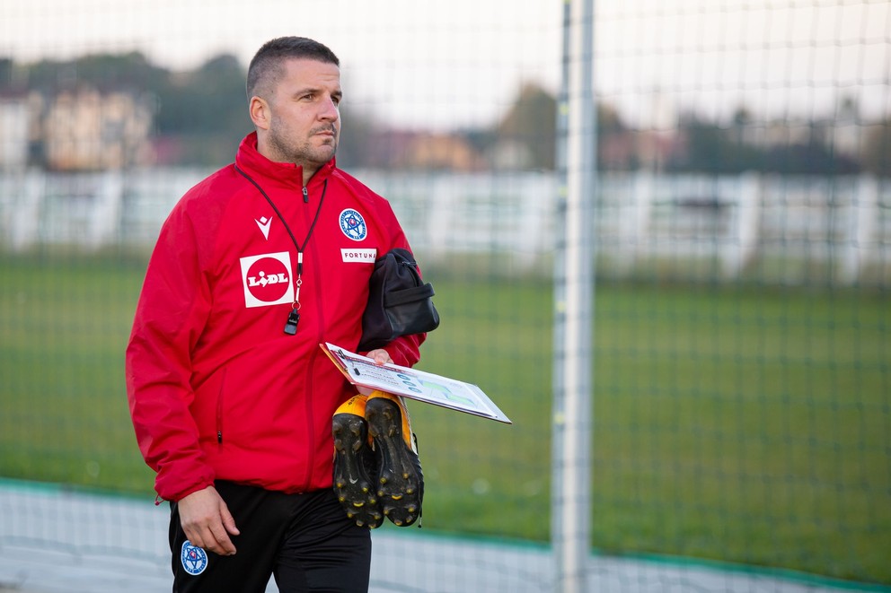 Martin Žamba na tréningu reprezentácie do 17 rokov v Šamoríne pred 1. fázou kvalifikácie ME 2025 (24.10.2024)