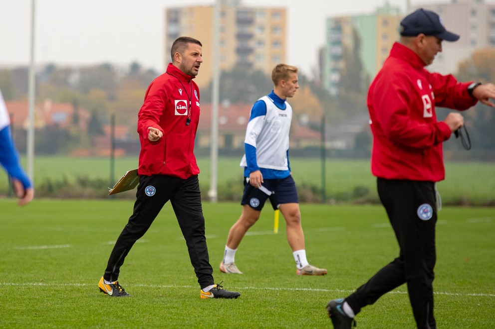 Martin Žamba na tréningu reprezentácie do 17 rokov v Šamoríne pred 1. fázou kvalifikácie ME 2025 (26.10.2024)