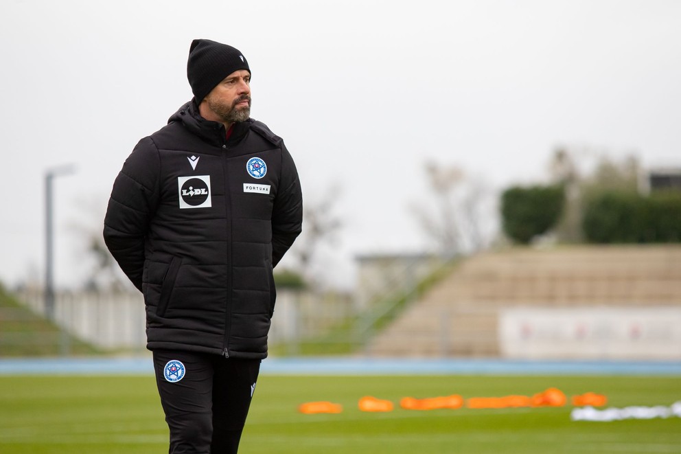 Tibor Goljan na tréningu reprezentácie do 21 rokov v Šamoríne pred dvojzápasom s Holandskom a Portugalskom (13.11.2024)