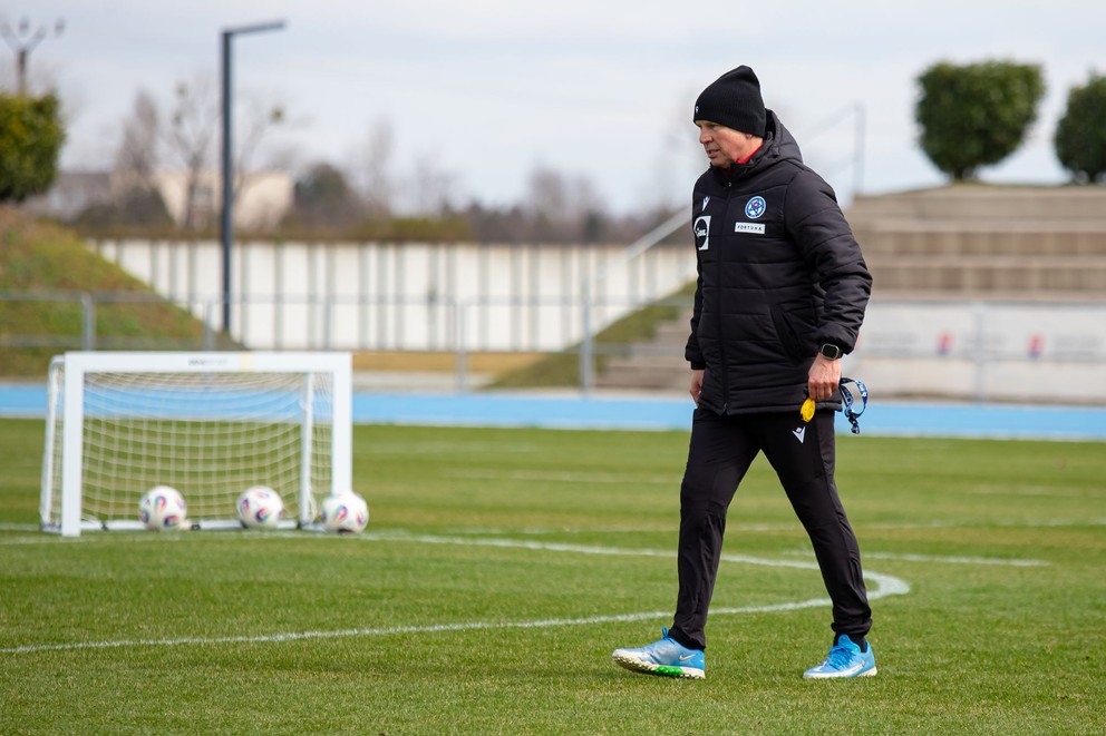 Jaroslav Kentoš na tréningu reprezentácie do 21 rokov v Šamoríne pred dvojzápasom s Nemeckom a Francúzskom (17.3.2025)