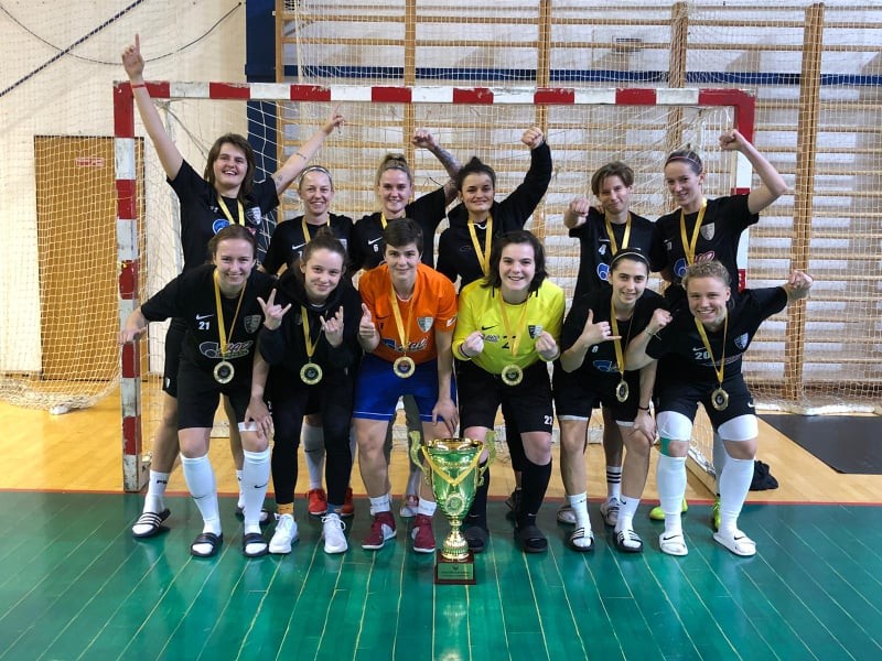 SPARTAK Myjava futsal víťaz ženskej futsalovej ligy 2019/2020