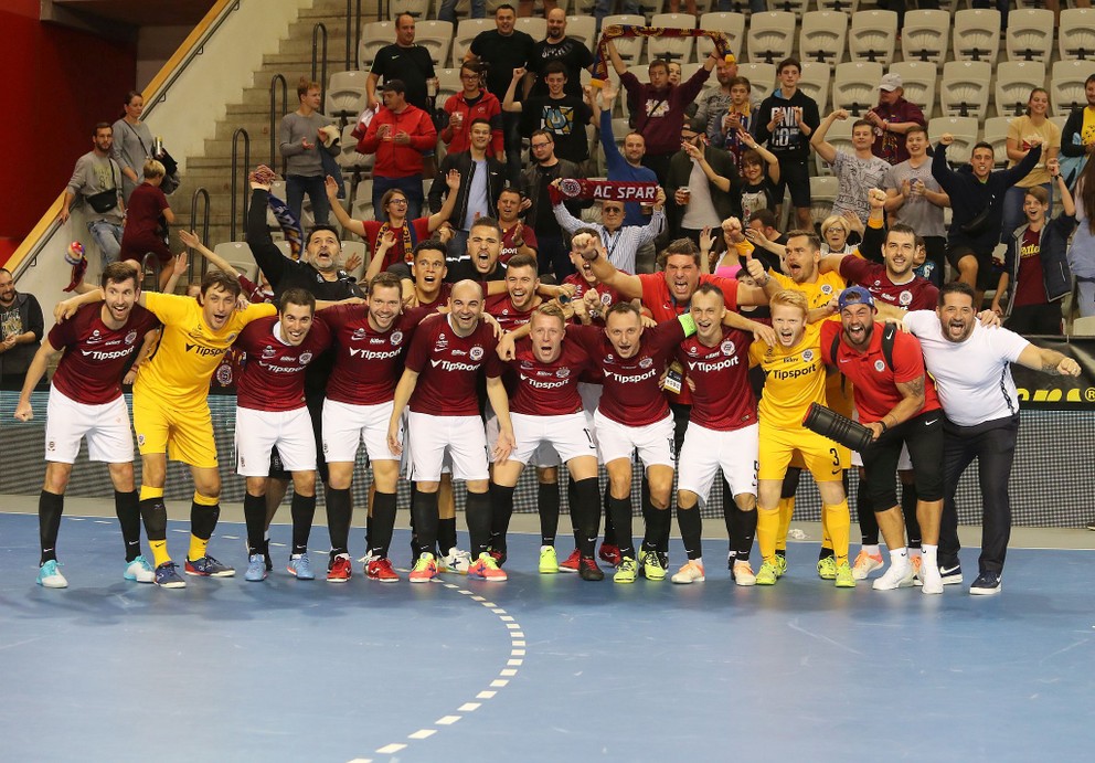 AC Sparta Praha po stretnutí Elite round UEFA Futsal Cupu