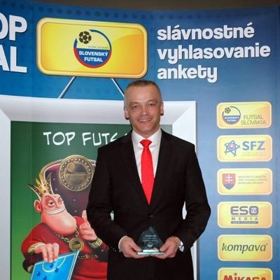 Miroslav Ježík na slávnostnom vyhlásení ankiet Slovenského futsalu
