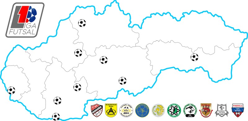 V slovenskej futsalovej extralige (1. SLF) bude v sezóne 2021/2022 štartovať 10 mužstiev.