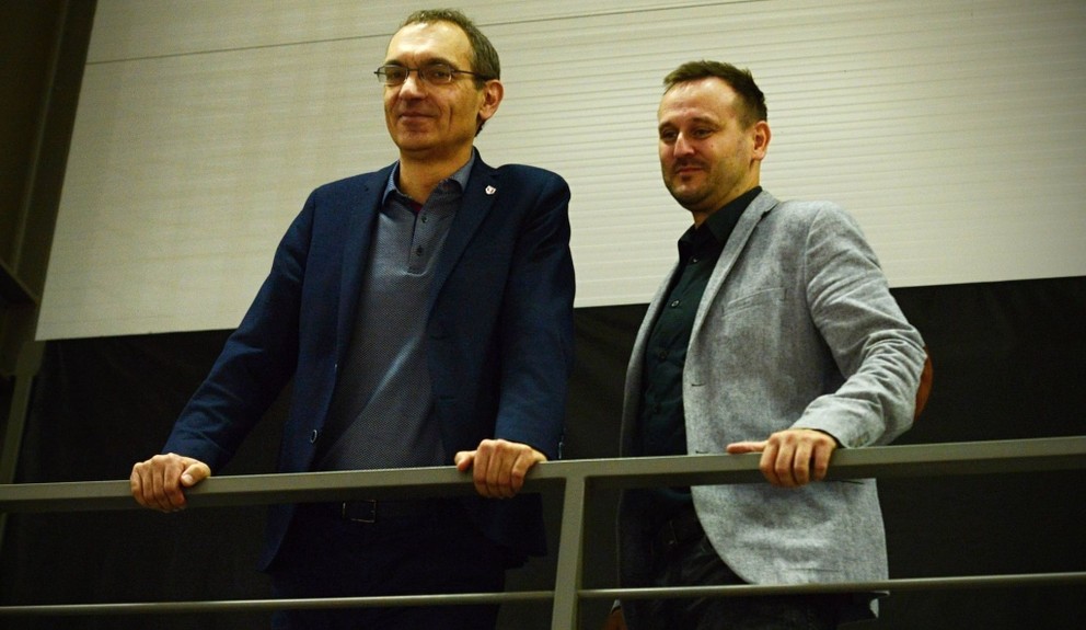 Predsedovia českého a slovenského futsalu Otakar Mestek a Tomáš Takáč na turnaji 4Futsal Nations v Piešťanoch.
