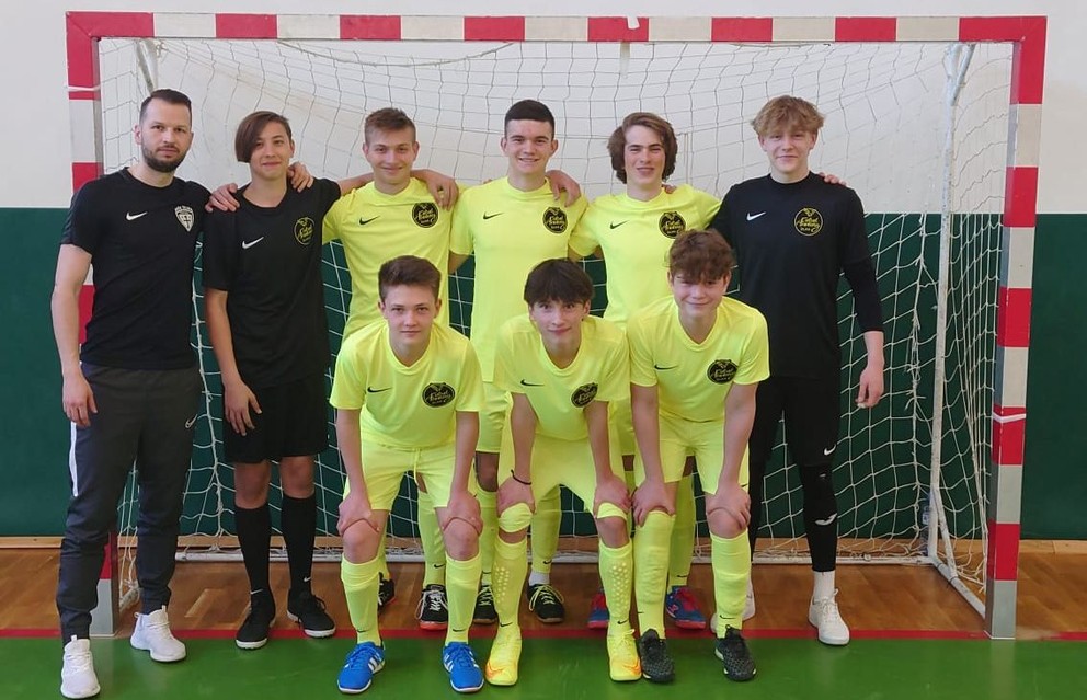 Futsalová akadémia Žiliny na úvodnom bloku súťaže U-17 na Rosinkách v Žiline 23.marca 2022.