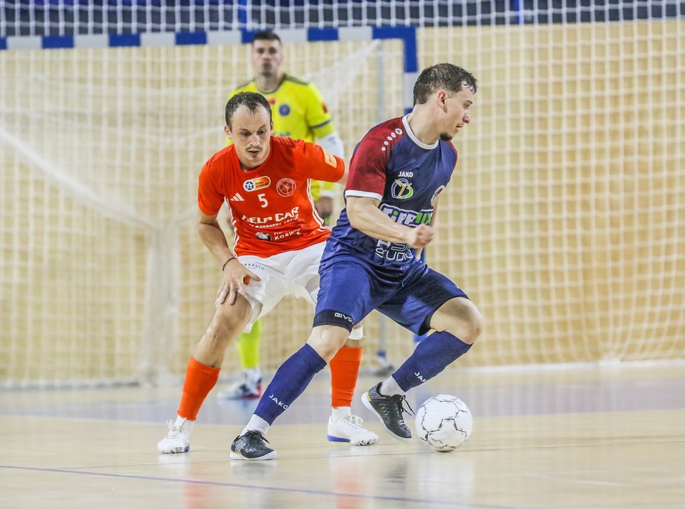 Gabriel Rick v drese Podpor Pohybu Košice v zápase proti maďarskej A' Studió Futsal Nyíregyháza.