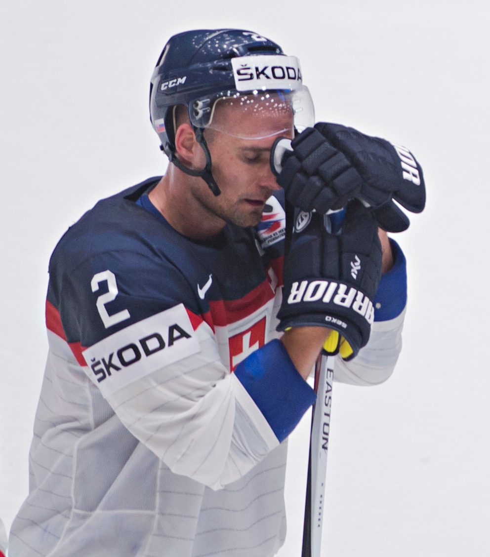 Andrej Sekera bol na šampionáte kapitánom slovenského mužstva.