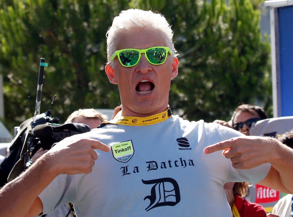 Oleg Tiňkov si užíva víťazstvá na Tour de France zrejme posledný rok.