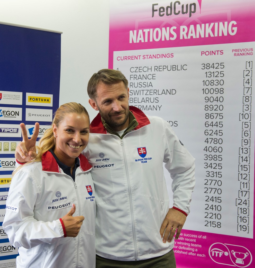 Dominika Cibulková a Matej Lipták.