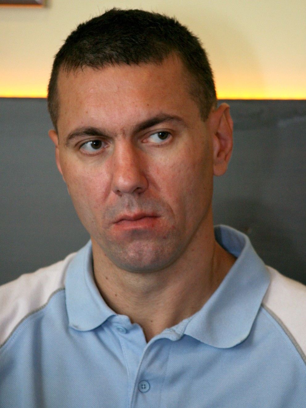 Pivot Andrej Lukjanec pred novou extraligovou sezónou 2009/10.