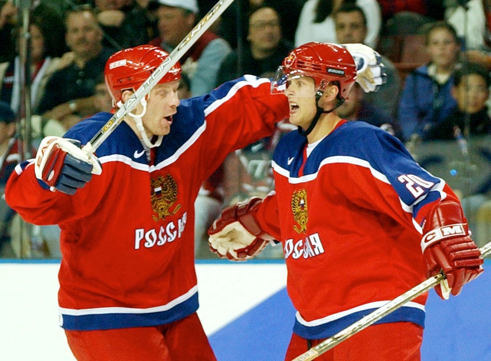 Žamnov (vľavo) je tiež bývalým výborným hráčom. 