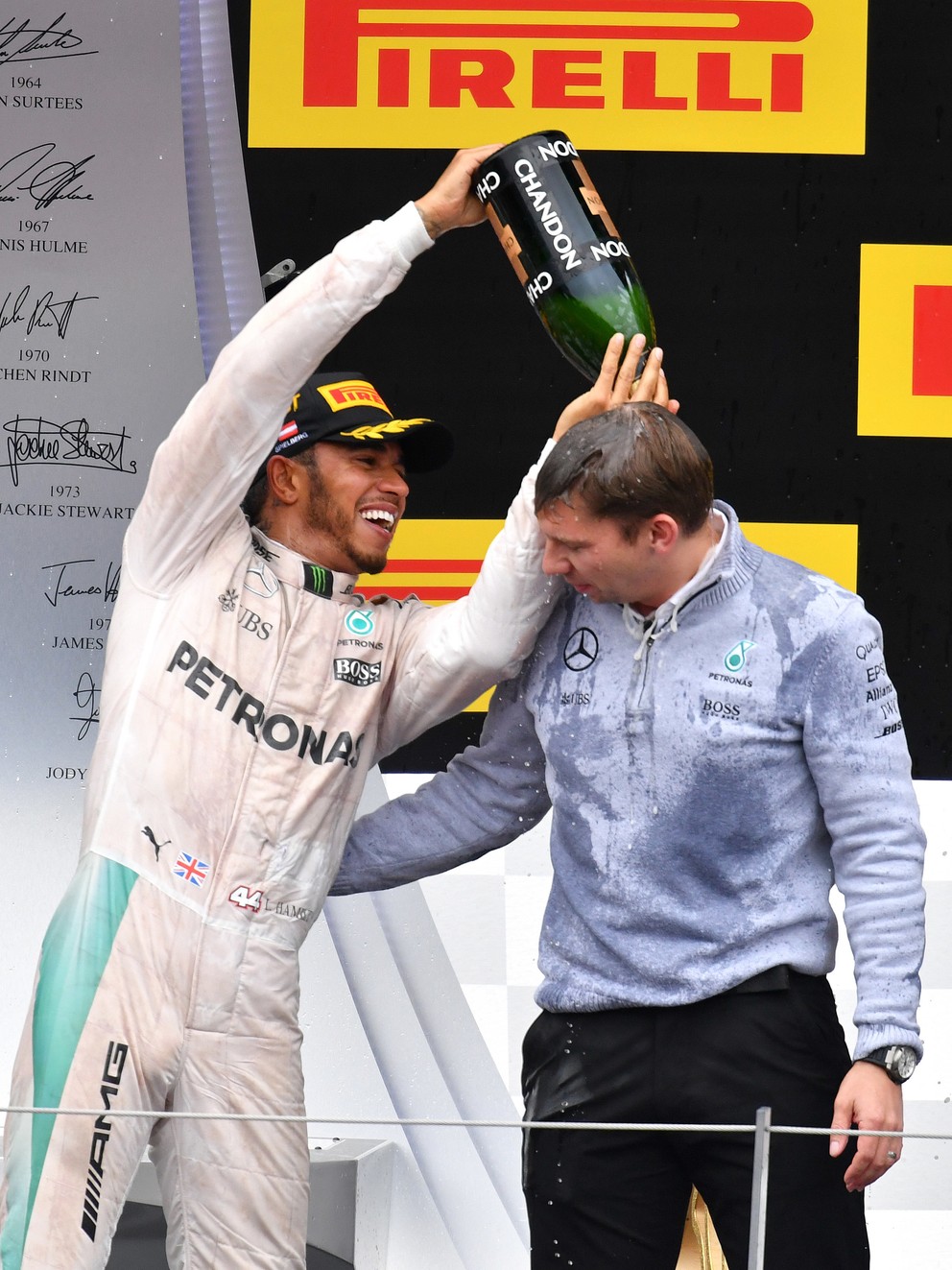 Brit oslavoval triumf v Rakúsku.