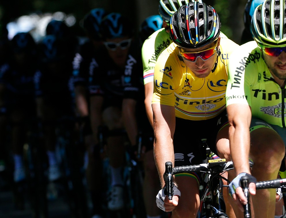 Peter Sagan jazdil v žltom drese tri dni.