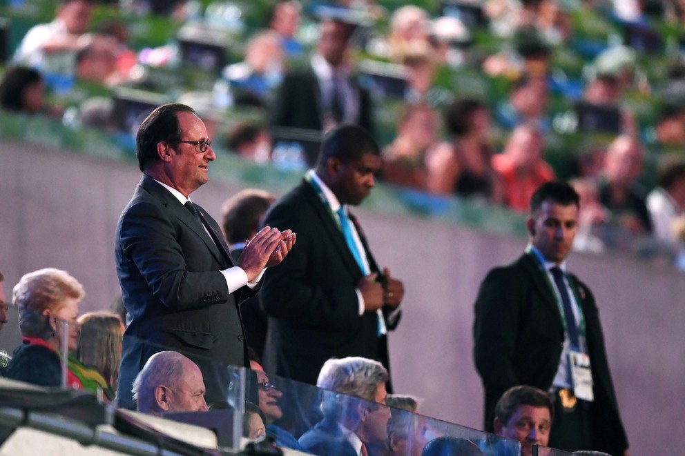 Francois Hollande sa v Riu de Janeiro zúčastnil aj otváracieho ceremoniálu.