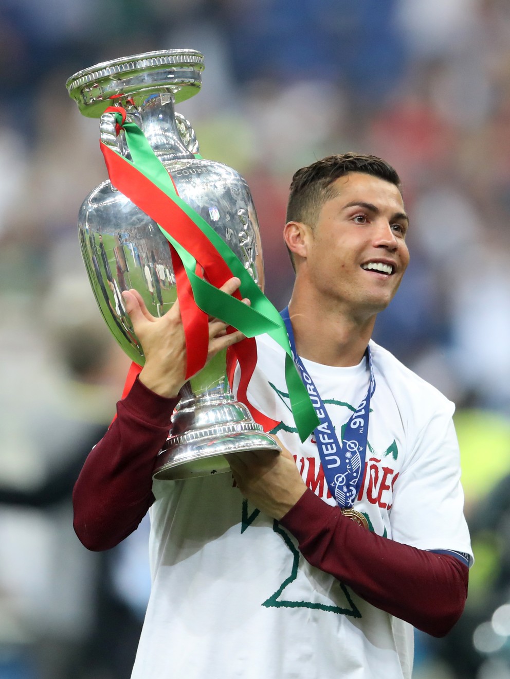 Cristiano Ronaldo sa okrem víťazstva v Lige majstrov tešil aj z triumfu na majstrovstvách Európy.
