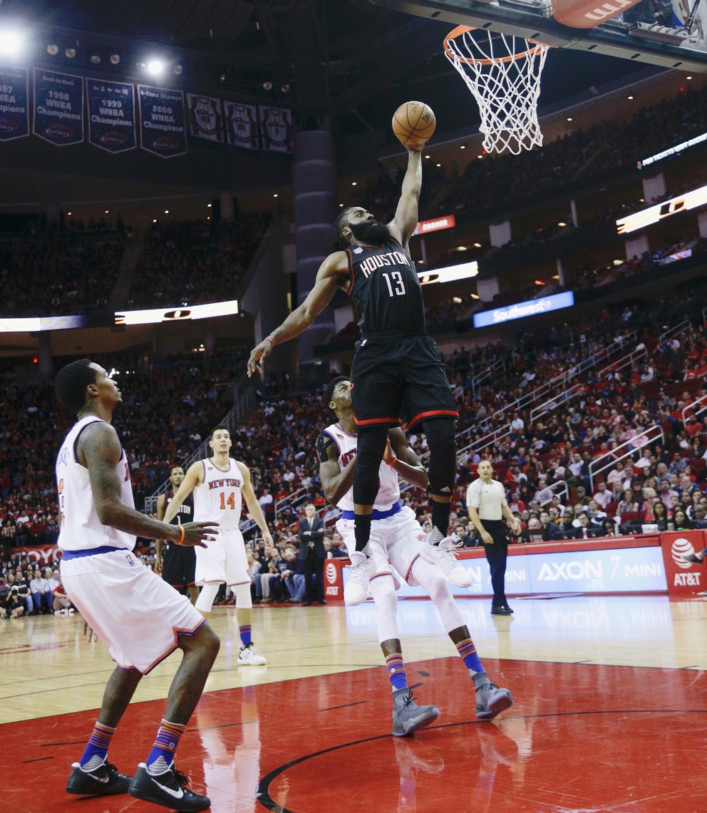 James Harden žiaril.