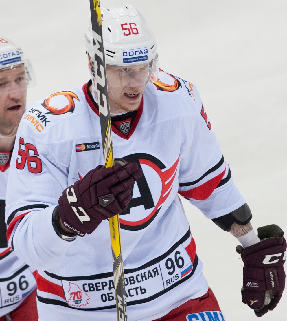 Na snímke slovenský reprezentant Michal Čajkovský (Avtomobilist).